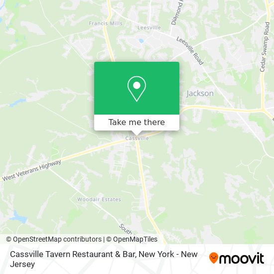 Cassville Tavern Restaurant & Bar map