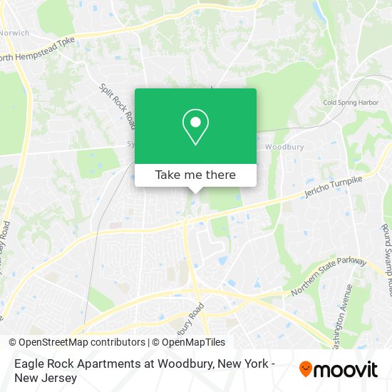 Mapa de Eagle Rock Apartments at Woodbury