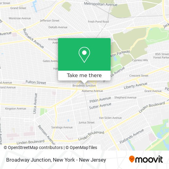 Mapa de Broadway Junction