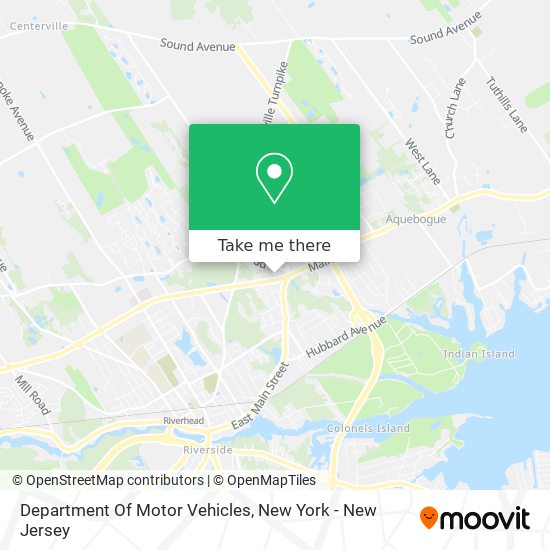 Mapa de Department Of Motor Vehicles