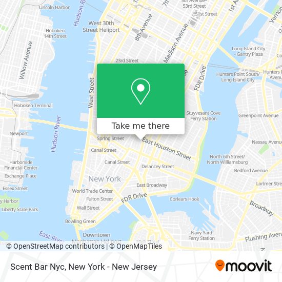 Scent Bar Nyc map