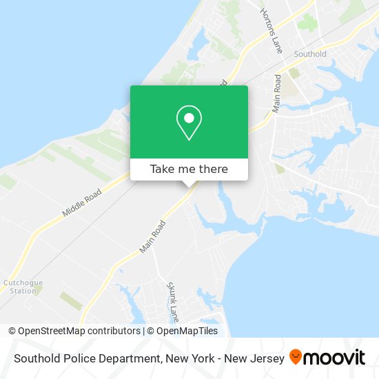 Southold Police Department map