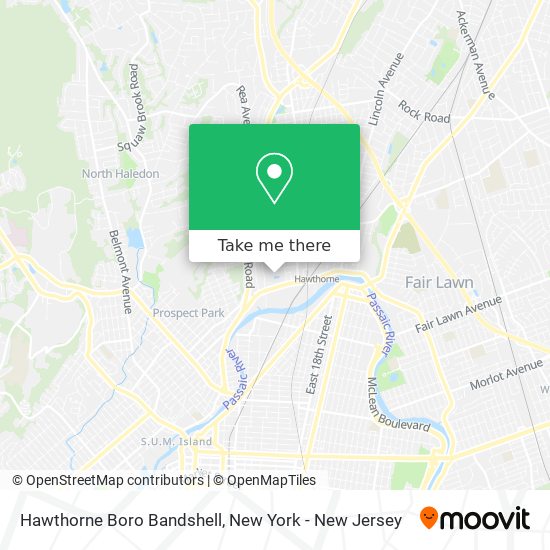 Hawthorne Boro Bandshell map