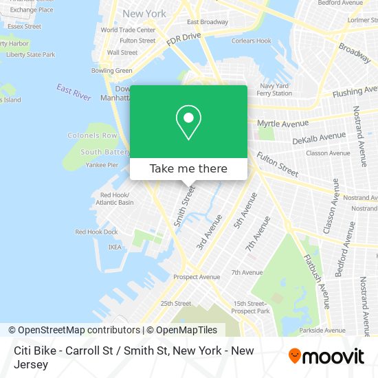 Citi Bike - Carroll St / Smith St map