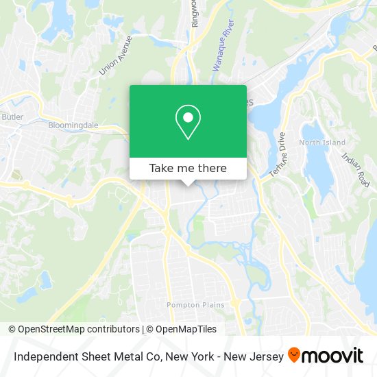 Independent Sheet Metal Co map