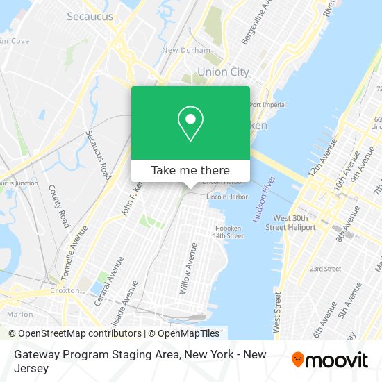 Gateway Program Staging Area map