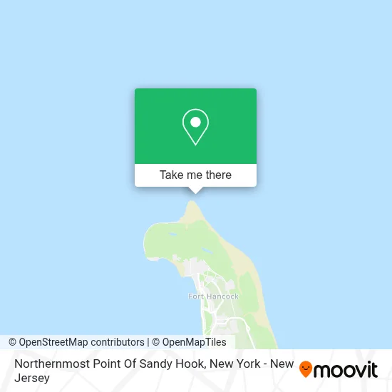 Northernmost Point Of Sandy Hook map