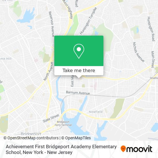 Achievement First Bridgeport Academy Elementary School map