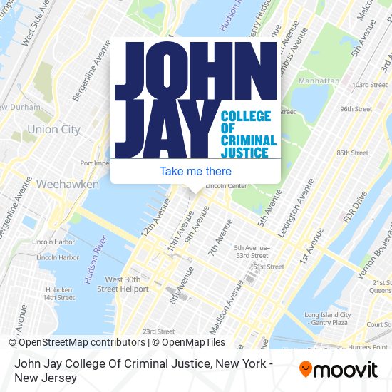 John Jay College Of Criminal Justice map
