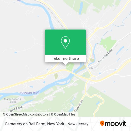 Cemetery on Bell Farm map