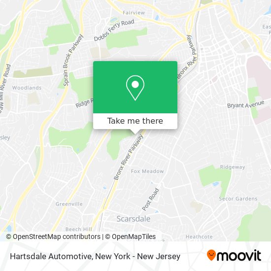 Hartsdale Automotive map