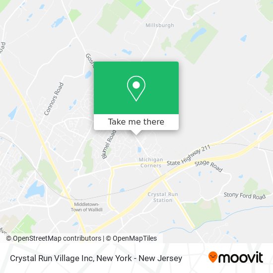 Mapa de Crystal Run Village Inc