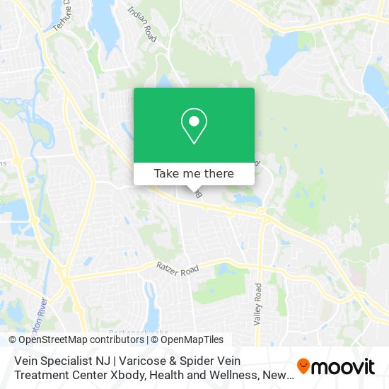 Vein Specialist NJ | Varicose & Spider Vein Treatment Center Xbody, Health and Wellness map
