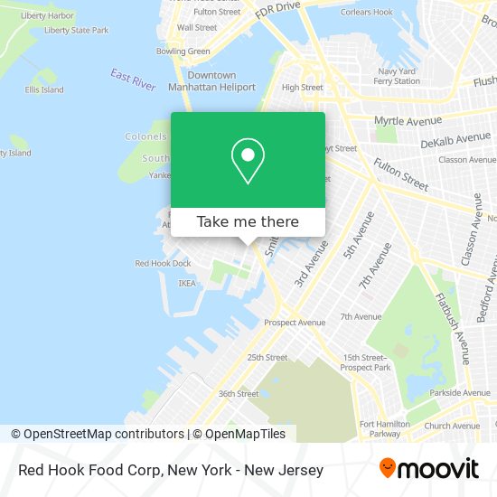 Red Hook Food Corp map