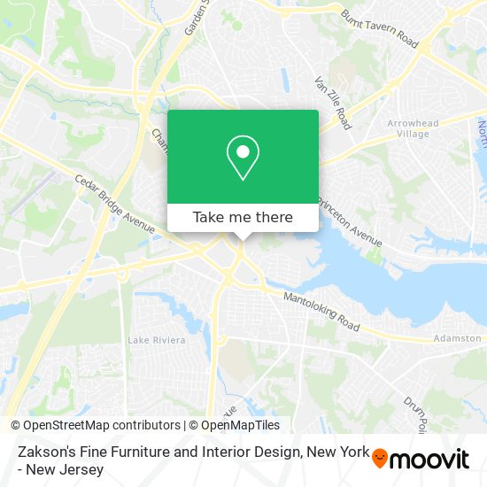 Mapa de Zakson's Fine Furniture and Interior Design