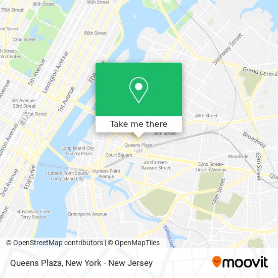 Mapa de Queens Plaza