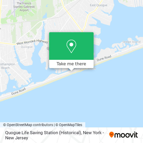 Quogue Life Saving Station (Historical) map