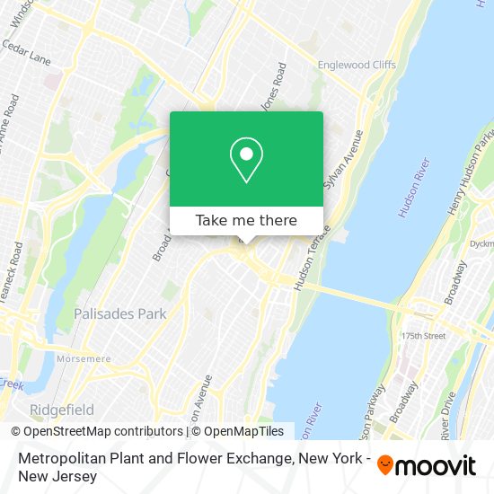 Metropolitan Plant and Flower Exchange map