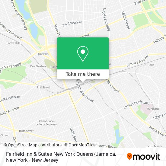 Mapa de Fairfield Inn & Suites New York Queens / Jamaica