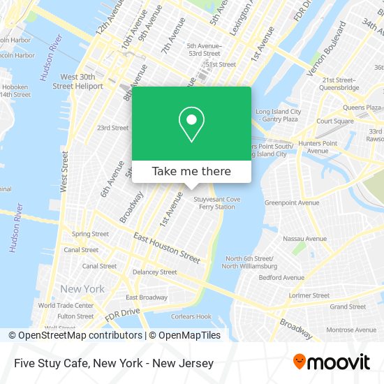 Mapa de Five Stuy Cafe