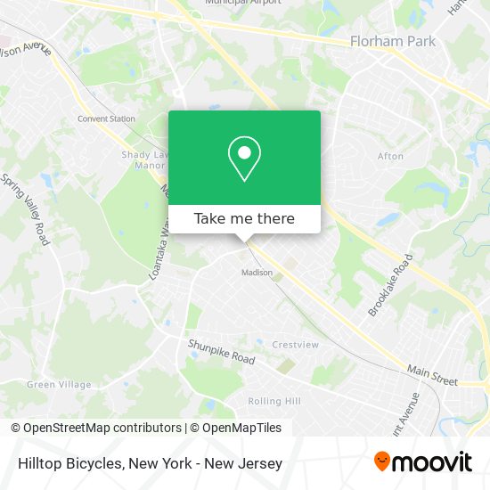 Mapa de Hilltop Bicycles