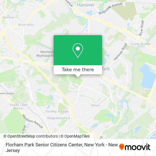 Florham Park Senior Citizens Center map