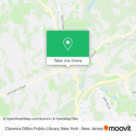 Mapa de Clarence Dillon Public Library