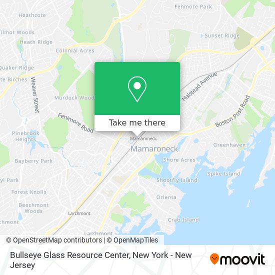 Bullseye Glass Resource Center map