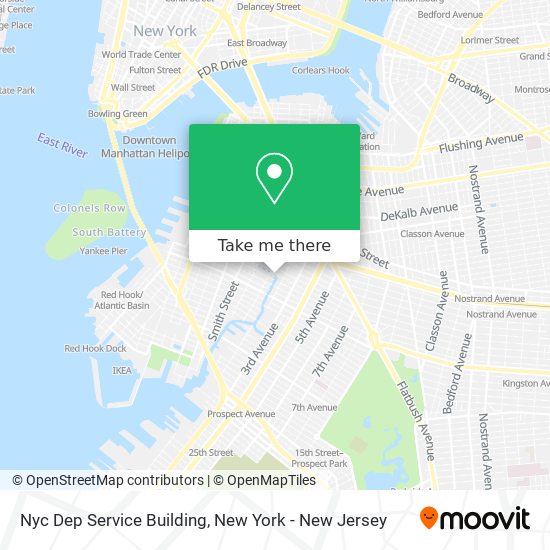 Nyc Dep Service Building map