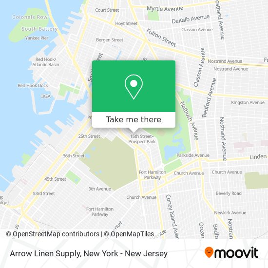 Arrow Linen Supply map