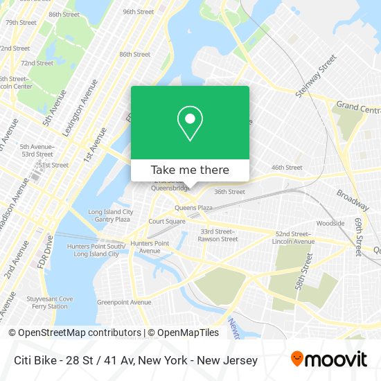 Citi Bike - 28 St / 41 Av map