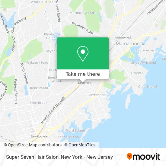 Super Seven Hair Salon map
