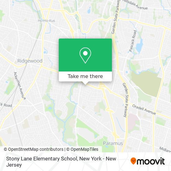 Stony Lane Elementary School map