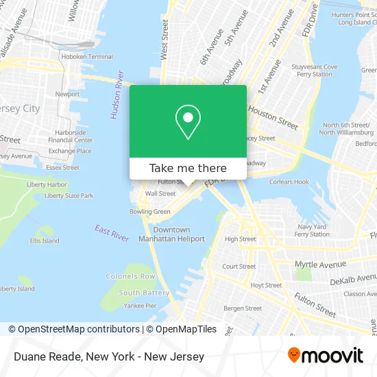 Duane Reade map