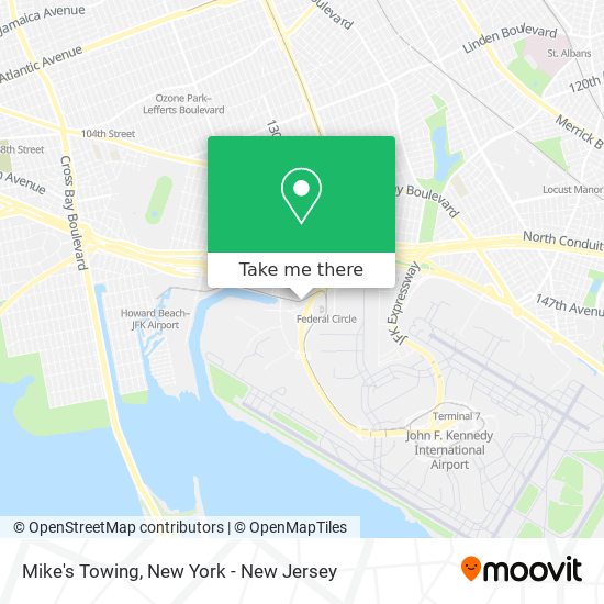 Mike's Towing map