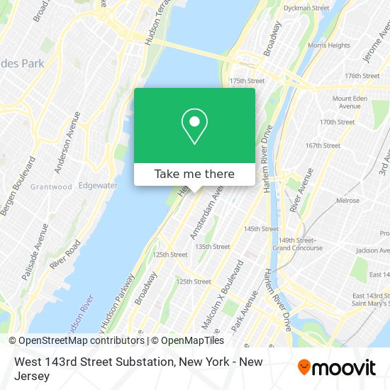 Mapa de West 143rd Street Substation