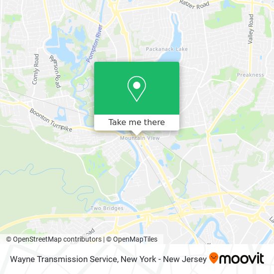 Mapa de Wayne Transmission Service