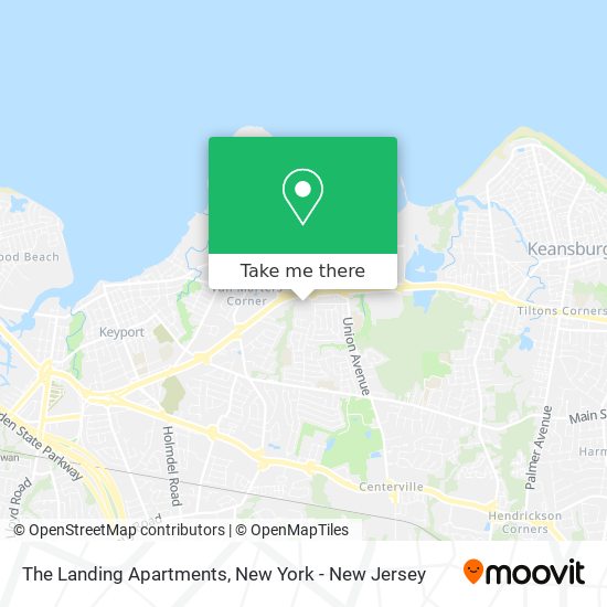 The Landing Apartments map