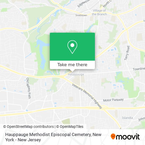 Hauppauge Methodist Episcopal Cemetery map