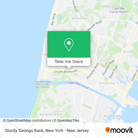 Sturdy Savings Bank map