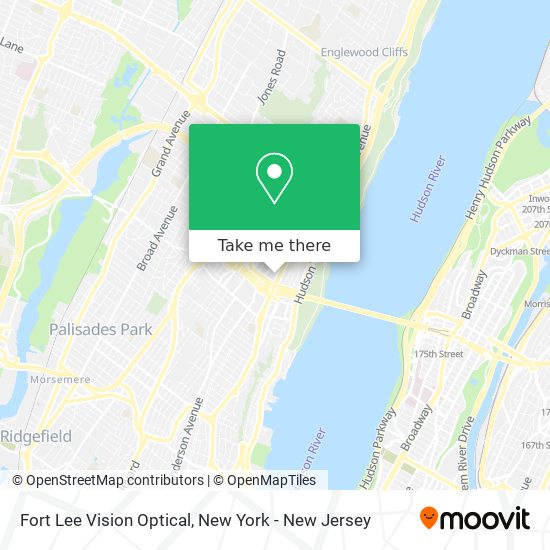 Mapa de Fort Lee Vision Optical