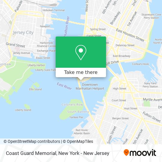 Coast Guard Memorial map