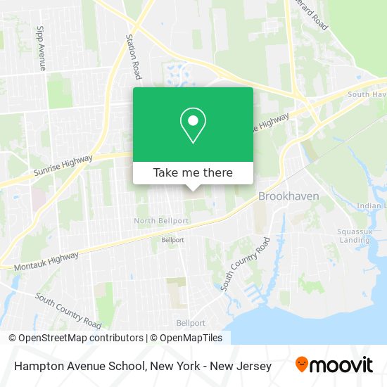 Hampton Avenue School map