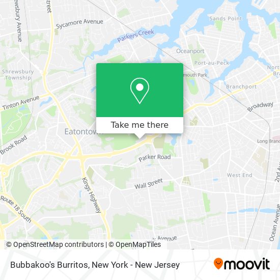 Mapa de Bubbakoo's Burritos