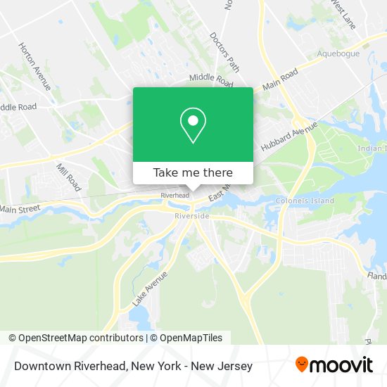 Mapa de Downtown Riverhead