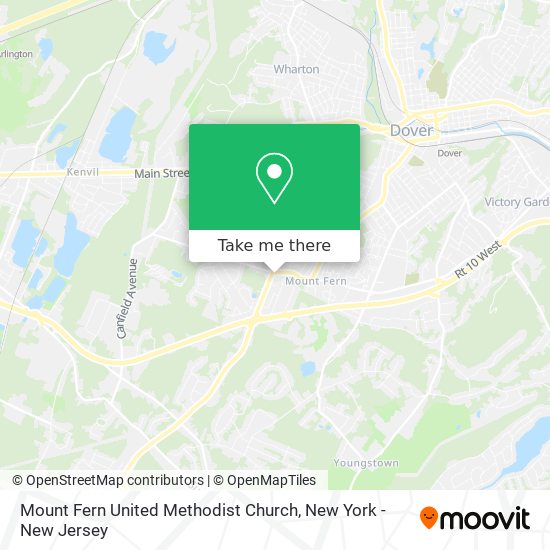Mapa de Mount Fern United Methodist Church