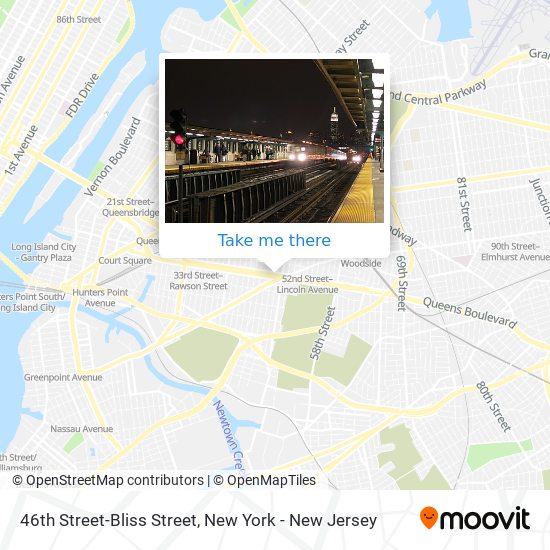 46th Street-Bliss Street map