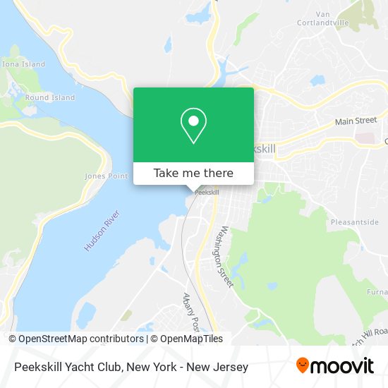 Mapa de Peekskill Yacht Club