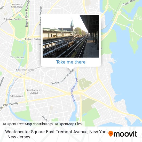 Westchester Square-East Tremont Avenue map
