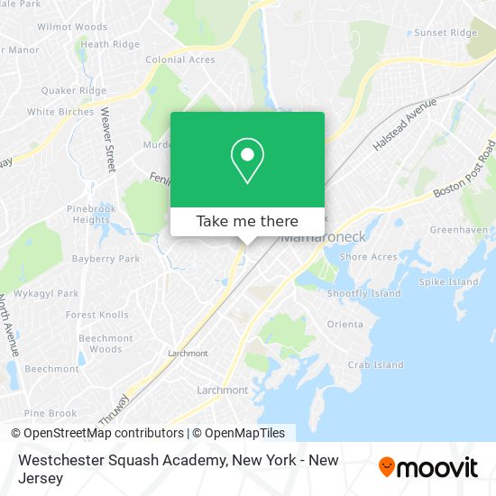 Mapa de Westchester Squash Academy